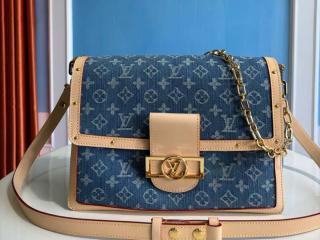 【M13319】 LOUIS VUITTON ルイヴィトン モノグラム･デニム バッグ コピー 25新作 ドーフィーヌ･ソフト GM レディース ショルダーバッグ