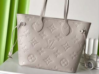 【M13758】 LOUIS VUITTON ルイヴィトン モノグラム･アンプラント バッグ コピー 25新作 ネヴァーフル MM レディース トートバッグ ブルームグレー