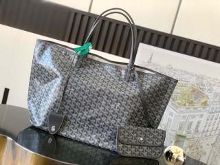 【STLOUIS-03】 GOYARD ゴヤール バッグ スーパーコピー 25新作 SAINT LOUIS サン・ルイGM バッグ ゴヤールディンキャンバス & シュヴロッシュカーフスキン ショルダーバッグ