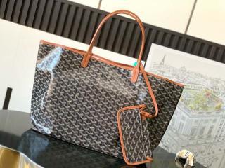 【STLOUIS-06】 GOYARD ゴヤール バッグ コピー 25新作 SAINT LOUIS サン・ルイGM バッグ ゴヤールディンキャンバス & シュヴロッシュカーフスキン ショルダーバッグ