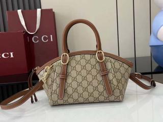 【839005 FAD6L 9758】 GUCCI グッチ バッグ スーパーコピー 25新作 〔GGエンブレム〕スモール トップハンドルバッグ ショルダーバッグ