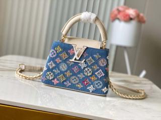 LOUIS VUITTON デニムハンドバッグ ルイ・ヴィトン24年夏ウィメンズバッグ、“ヴィンテージ調デニム”の