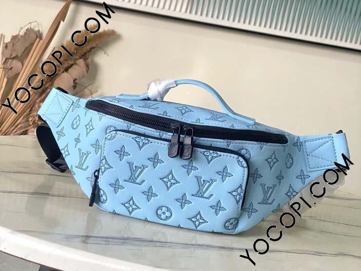 【スポーティーな印象へ】LOUIS VUITTON ラッシュ・バムバッグ お出かけに♪ LV バムバッグ ラッシュ 黒 レディース OK (Louis