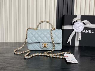 【AS5701-3】 CHANEL シャネル バッグ スーパーコピー 25新作 トップハンドル ミニ フラップ バッグ レディース ショルダーバッグ AS5702