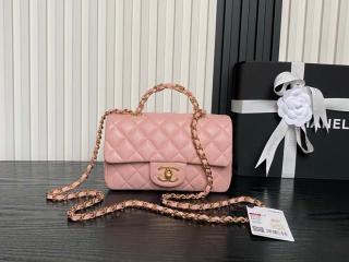 【AS5701-5】 CHANEL シャネル バッグ スーパーコピー 25新作 トップハンドル ミニ フラップ バッグ レディース ショルダーバッグ AS5702