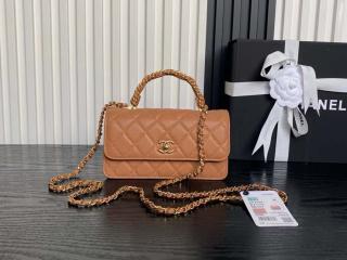 【AP4798-1】 CHANEL シャネル バッグ スーパーコピー 25新作 チェーンハンドバッグ ハンドル グレインド シャイニー カーフスキン ショルダーバッグ