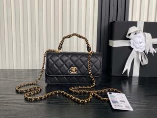 【AP4798-5】 CHANEL シャネル バッグ コピー 25新作 チェーンハンドバッグ ハンドル グレインド シャイニー カーフスキン ショルダーバッグ