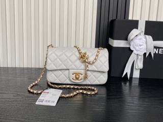 【AS5759-1】 CHANEL シャネル バッグ スーパーコピー 25新作 ミニ フラップ バッグ シャイニー ラムスキン ショルダーバッグ