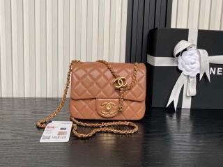 【AS5758-1】 CHANEL シャネル バッグ スーパーコピー 25新作 ミニ フラップ バッグ シャイニー ラムスキン ショルダーバッグ