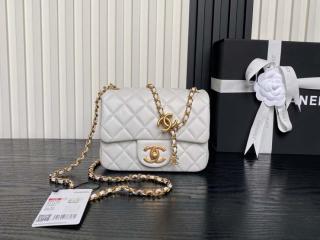 【AS5758-3】 CHANEL シャネル バッグ スーパーコピー 25新作 ミニ フラップ バッグ シャイニー ラムスキン ショルダーバッグ