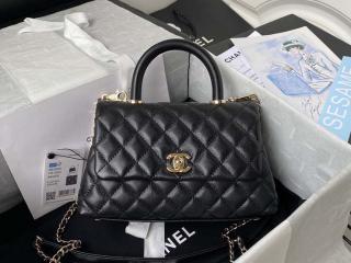 【A92990-3】 CHANEL シャネル バッグ コピー ココハンドルバッグ キャビアスキンカーフレザー レディース ショルダーバッグ