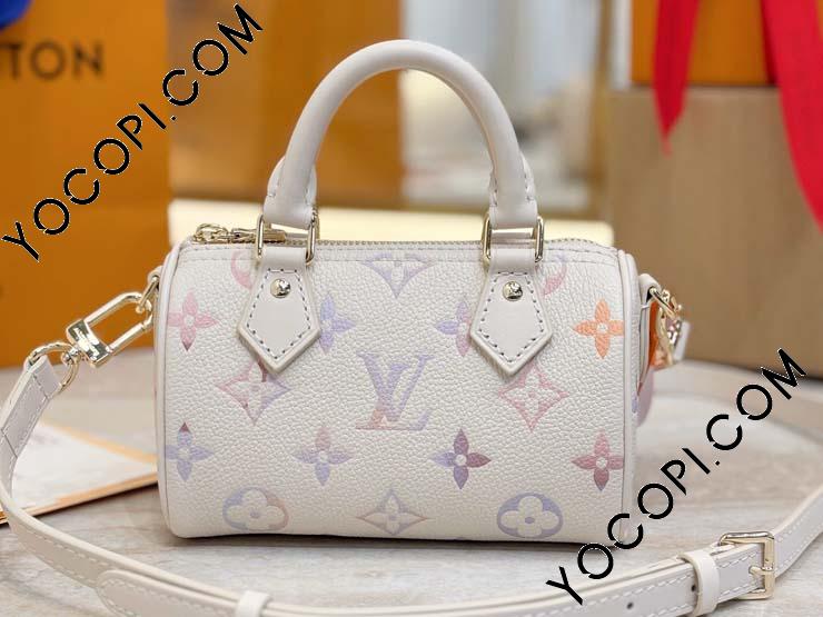 【Louis Vuitton】ヴィトン　モノグラム　スピーディ25 美品 スピーディ・バンドリエール 25 バイカラー モノグラム・アン