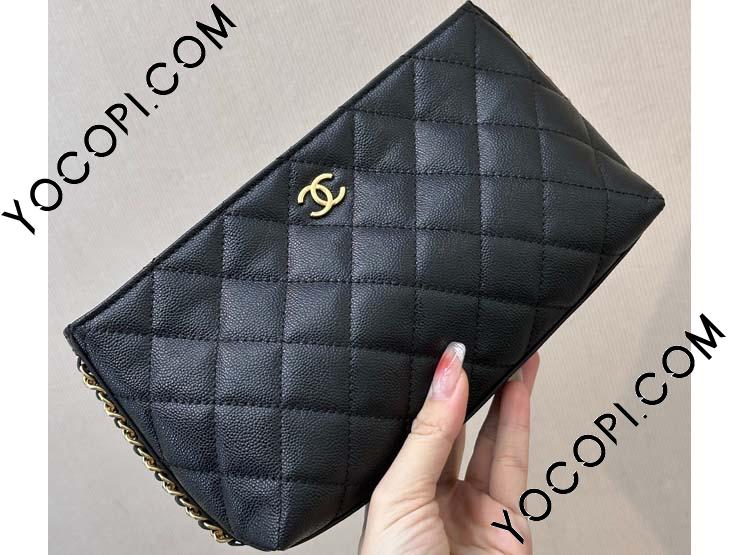 CHANEL ブラウンレザー バッグ CHANEL シャネル トートバッグ 編み込みレザー ブラウン 5番台