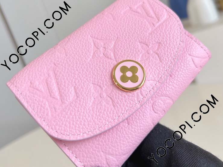 専用商品ルイヴィトン モノグラム ロザリ フューシャ 折り財布 名東】ルイヴィトン ポルトモネ・ロザリ フューシャ 二つ折り
