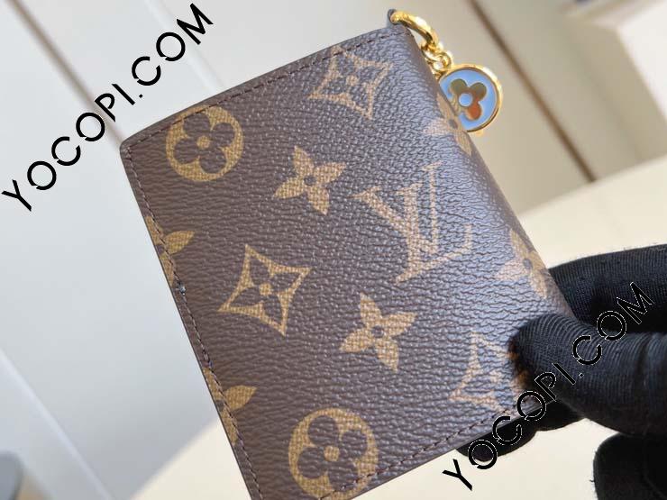 【極美品】LOUIS VUITTON モノグラム ポケットウォレットＬＶチャーム ギフトにも♪】Louis Vuitton ポケットウォレット LV チャーム