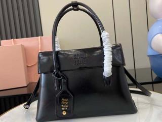 【5BA302_US0_F0002_V_OWO】 MIUMIU ミュウミュウ バッグ スーパーコピー 25新作 ソリテール シャイニーレザー バッグ レディース ショルダーバッグ