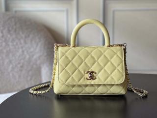 【AS2215-3】 CHANEL シャネル バッグ コピー トップハンドル ミニ フラップ バッグ グレインドカーフスキン レディース ショルダーバッグ