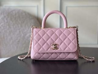 【AS2215-5】 CHANEL シャネル バッグ コピー トップハンドル ミニ フラップ バッグ グレインドカーフスキン レディース ショルダーバッグ