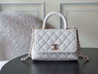 【AS2215-6】 CHANEL シャネル バッグ スーパーコピー トップハンドル ミニ フラップ バッグ グレインドカーフスキン レディース ショルダーバッグ