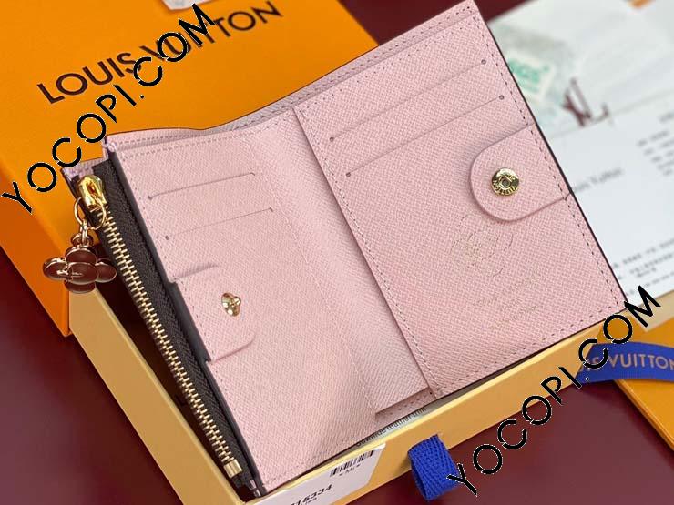 花子！新品同様美品 ルイヴィトン ポルトフォイユリサ 2つ折り財布 ピンク M15334】 LOUIS VUITTON ルイヴィトン モノグラム 財布 スーパーコピー