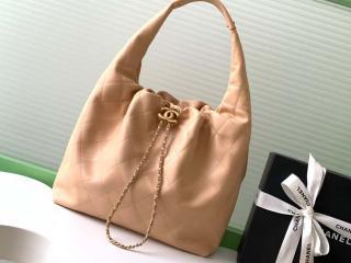 【AS5967-3】 CHANEL シャネル バッグ スーパーコピー 25/26年 クルーズ コレクション ショー カーフスキン ラージ ホーボー バッグ AS5976