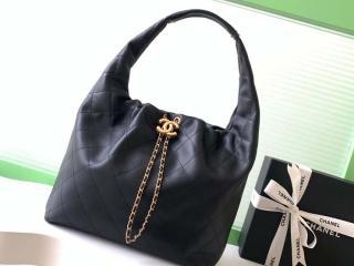 【AS5967-5】 CHANEL シャネル バッグ スーパーコピー 25/26年 クルーズ コレクション ショー カーフスキン ラージ ホーボー バッグ AS5976