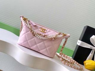 【AS5898-1】 CHANEL シャネル バッグ コピー チェーン ホーボーバッグ ラムスキン レディース ショルダーバッグ