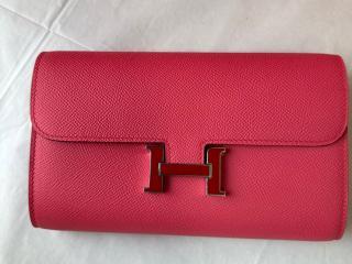 【hflk01-2】 Hermes エルメス コンスタンス 長財布 スーパーコピー Constance To Go エプソンカーフスキン 二つ折り財布