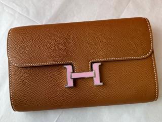 【hflk01-4】 Hermes エルメス コンスタンス 長財布 スーパーコピー Constance To Go エプソンカーフスキン 二つ折り財布