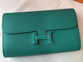 【hflk01-7】 Hermes エルメス コンスタンス 長財布 コピー Constance To Go エプソンカーフスキン 二つ折り財布