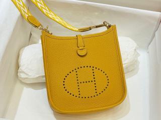 【evelyne16-18】 Hermes エルメス バッグ スーパーコピー Mini Evelyne 16 エブリンミニ レディース ショルダーバッグ ゴールド金具