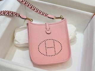 【evelyne16-23】 Hermes エルメス バッグ コピー Mini Evelyne 16 エブリンミニ レディース ショルダーバッグ ゴールド金具