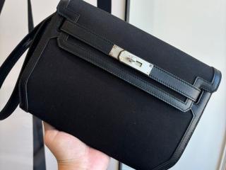 【depeches25-03】 Hermes エルメス バッグ コピー ケリー デペッシュ 25 キャンバス クラッチバッグ