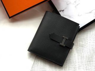 【Bearn-02】 エルメス 財布 コピー Bearn ベアン コンパクト Epsom ヴォー・エプソンレザー 二つ折り財布 ゴールド/シルバー金具選択可