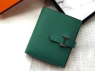 【Bearn-04】 エルメス 財布 コピー Bearn ベアン コンパクト Epsom ヴォー・エプソンレザー 二つ折り財布 ゴールド/シルバー金具選択可