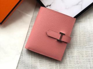【Bearn-12】 エルメス 財布 コピー Bearn ベアン コンパクト Epsom ヴォー・エプソンレザー 二つ折り財布 ゴールド/シルバー金具選択可
