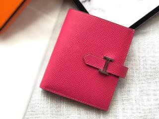 【Bearn-14】 エルメス 財布 コピー Bearn ベアン コンパクト Epsom ヴォー・エプソンレザー 二つ折り財布 ゴールド/シルバー金具選択可