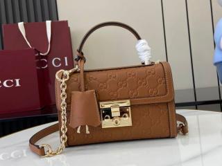 【848884-3】 グッチ バッグ スーパーコピー 25新作 〔パドロック〕 Padlock スモール トップハンドルバッグ ショルダーバッグ