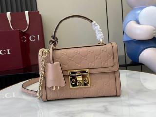 【848884-5】 グッチ バッグ スーパーコピー 25新作 〔パドロック〕 Padlock スモール トップハンドルバッグ ショルダーバッグ