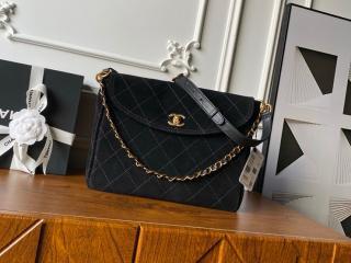 【AS5883-1】 CHANEL シャネル バッグ コピー 25/26年 ラージ ホーボーバッグ スエード カーフスキン レディース ショルダーバッグ