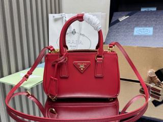 【1BA916-3】 PRADA プラダ バッグ スーパーコピー 25新作 サフィアーノレザー ミニバッグ レディース ショルダーバッグ