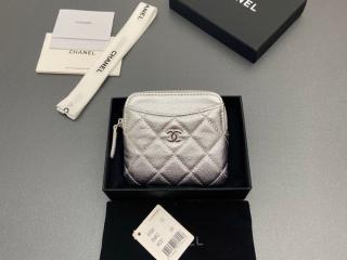 【AP2601-03】 CHANEL シャネル 財布 コピー コインパースウォレット グレインド カーフスキン レディース ラウンドファスナー財布