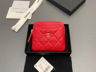 【AP2601-06】 CHANEL シャネル 財布 スーパーコピー コインパースウォレット グレインド カーフスキン レディース ラウンドファスナー財布