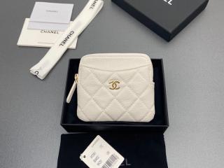【AP2601-10】 CHANEL シャネル 財布 スーパーコピー コインパースウォレット グレインド カーフスキン レディース ラウンドファスナー財布