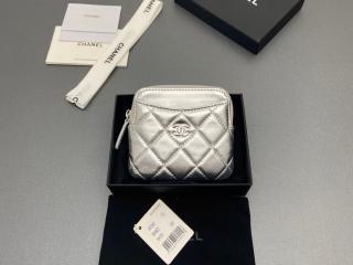 【AP2601-17】 CHANEL シャネル 財布 コピー コインパースウォレット ラムスキン レディース ラウンドファスナー財布