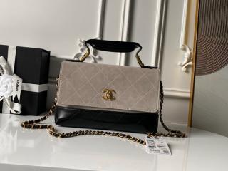 【AS5637-2】 CHANEL シャネル バッグ スーパーコピー メティエダール コレクションの新作 ラージ トップハンドル フラップ バッグ