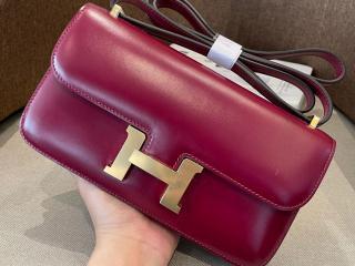【elan-02】 Hermes エルメス バッグ スーパーコピー Constance elan コンスタンス エラン box ショルダーバッグ ゴールド金具 半手縫
