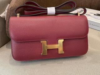 【elan-04】 Hermes エルメス バッグ スーパーコピー Constance elan コンスタンス エラン ヴォー・エプソン ショルダーバッグ 半手縫