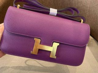 【elan-09】 Hermes エルメス バッグ スーパーコピー Constance elan コンスタンス エラン ヴォー・エプソン ショルダーバッグ 半手縫