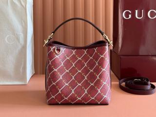 【815118 FAFF1 6243】 GUCCI グッチ バッグ スーパーコピー 25新作 〔GGエンブレム〕スモール バケットバッグ レディース ショルダーバッグ
